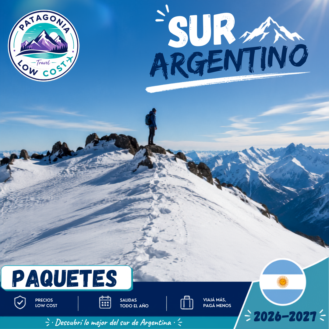 Paquetes a la Patagonia y sur Argentino baratos, low cost
