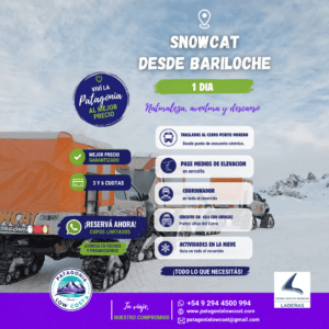 Snow Cat excursion en cerro perito moreno. Precio low cost y barato