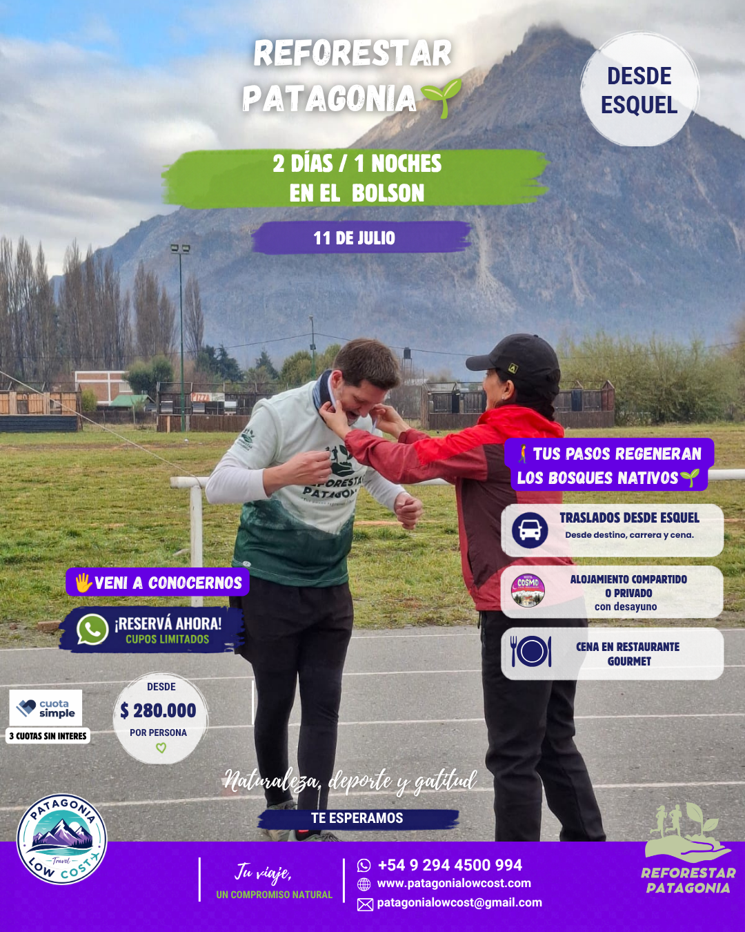 Reforestar Patagonia 2026 | Corré, Caminá y Ayudá a Regenerar el Bosque Nativo - Imagen 2